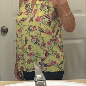 Cynthia Rowley Floral Halter Top